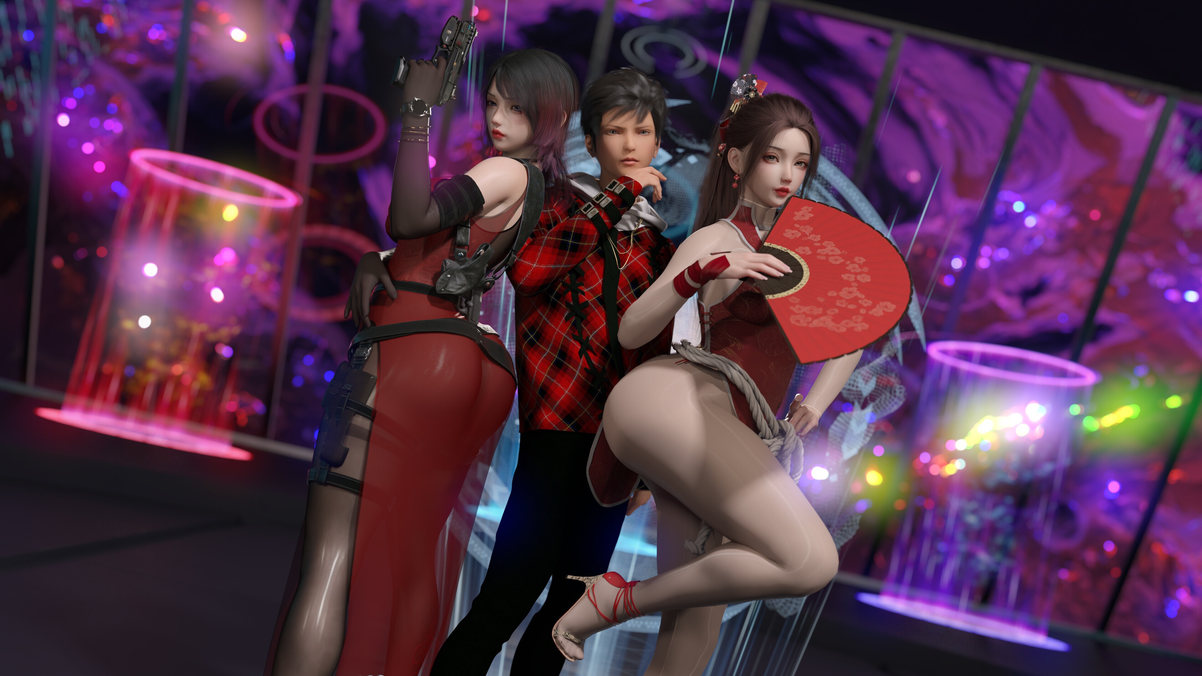 【3D漫画/非H】[墨雪吟] 我的女友分身们 漫画+原画 1-8（405P/700M/樱盒）